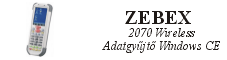 Zebex 2070 wireless adatgyűjtő